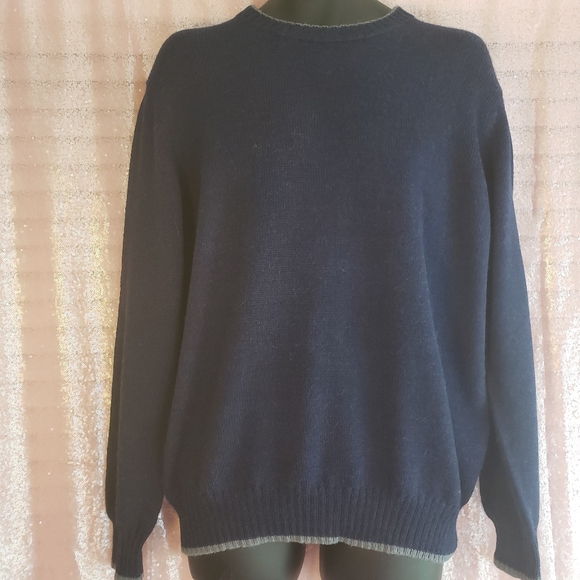 Baby Alpaca Men's Round Neck Pullover Sweater🦙🇧 - Picture 1 of 3